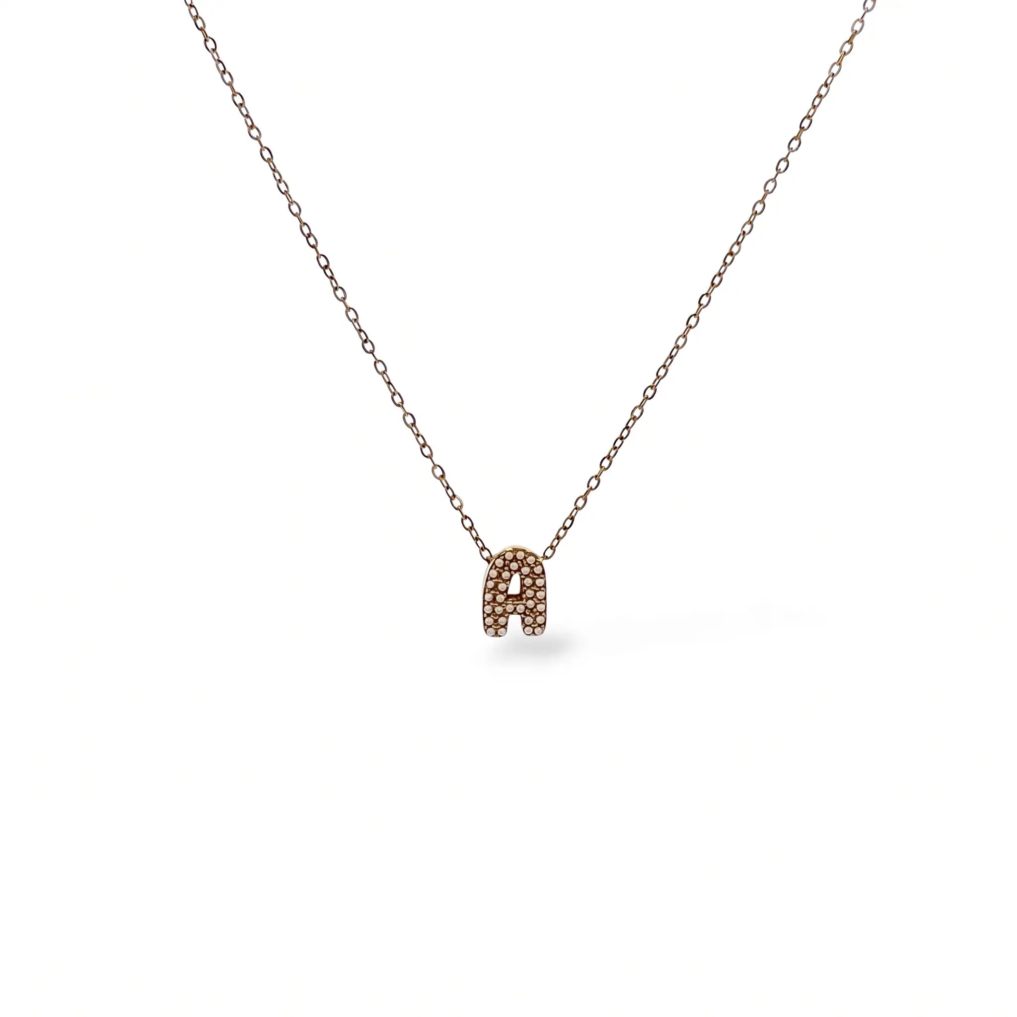 Collana Letterine Piccole Oro