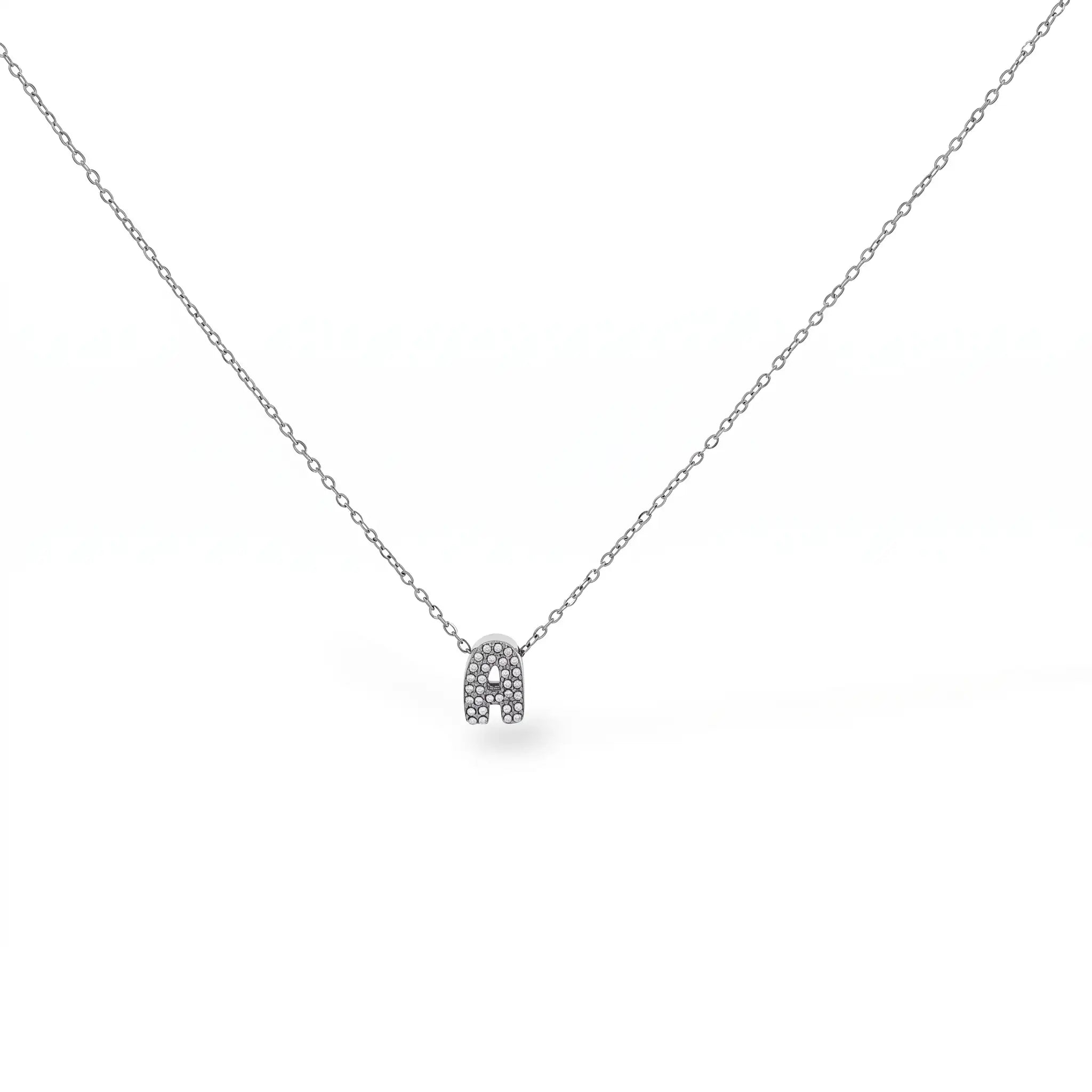 Collana Letterine Piccole Argento