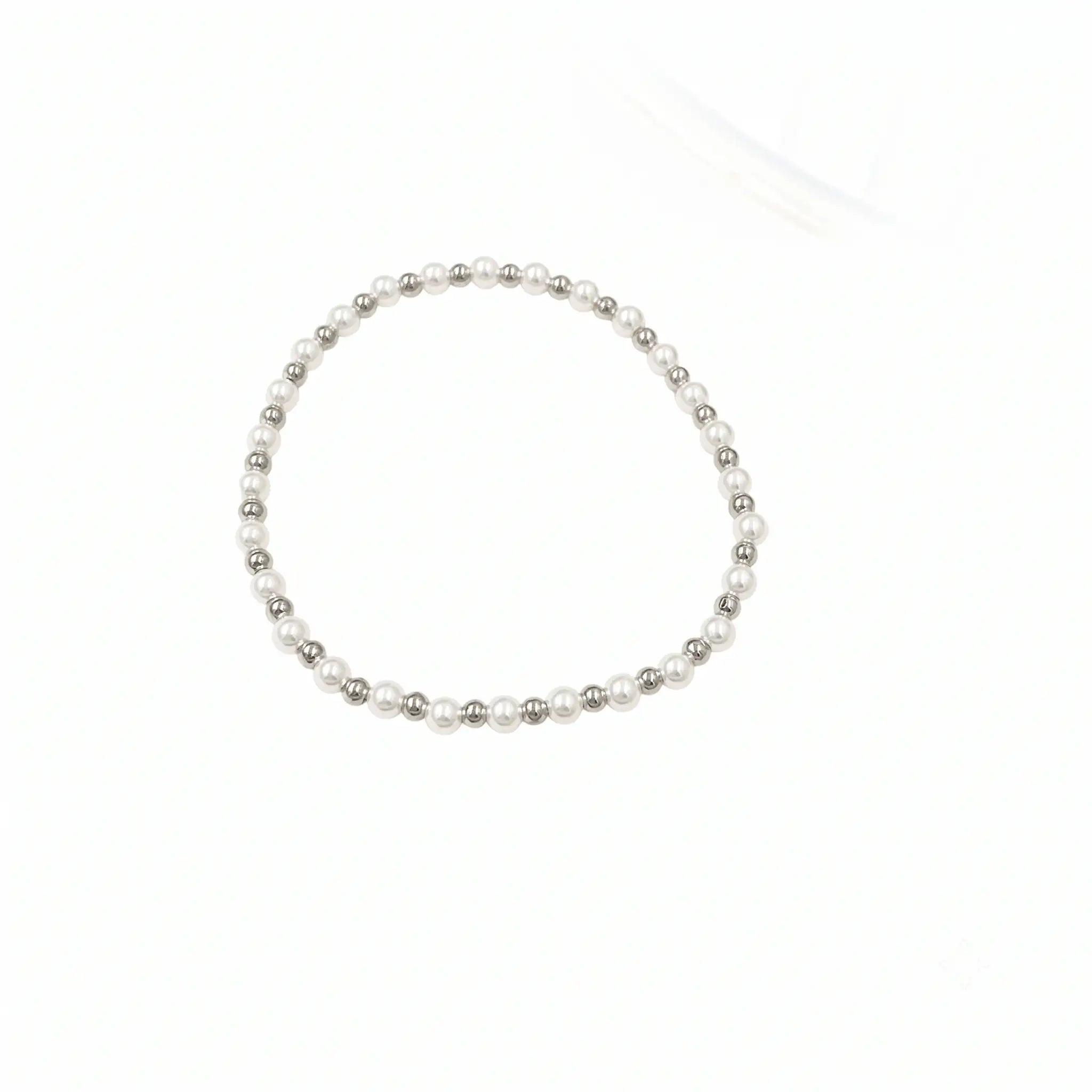 Bracciale Perle e Pallini Elastico