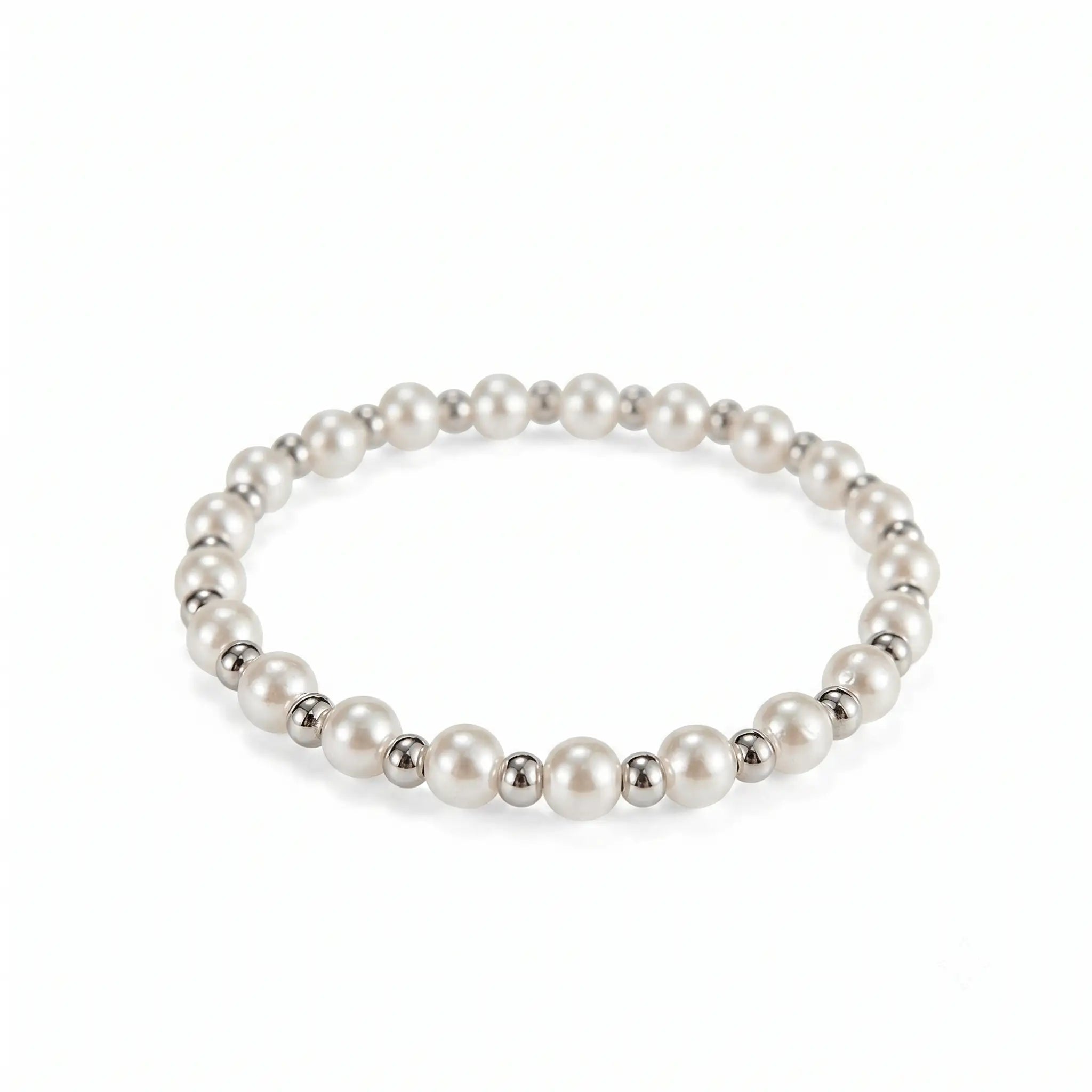 Bracciale Perle e Pallini Grande Elastico