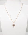 Collana croce con punti luce