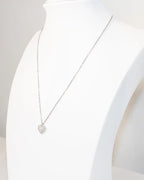 Collana cuore brillantini