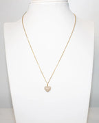 Collana cuore brillantini