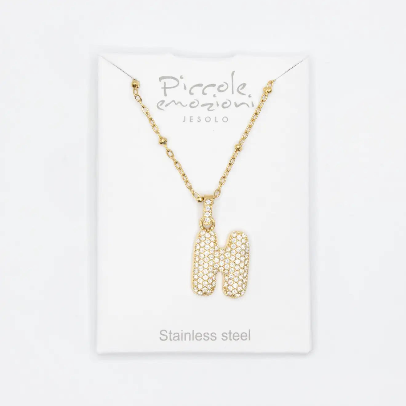 Collana Letterine Grandi Oro