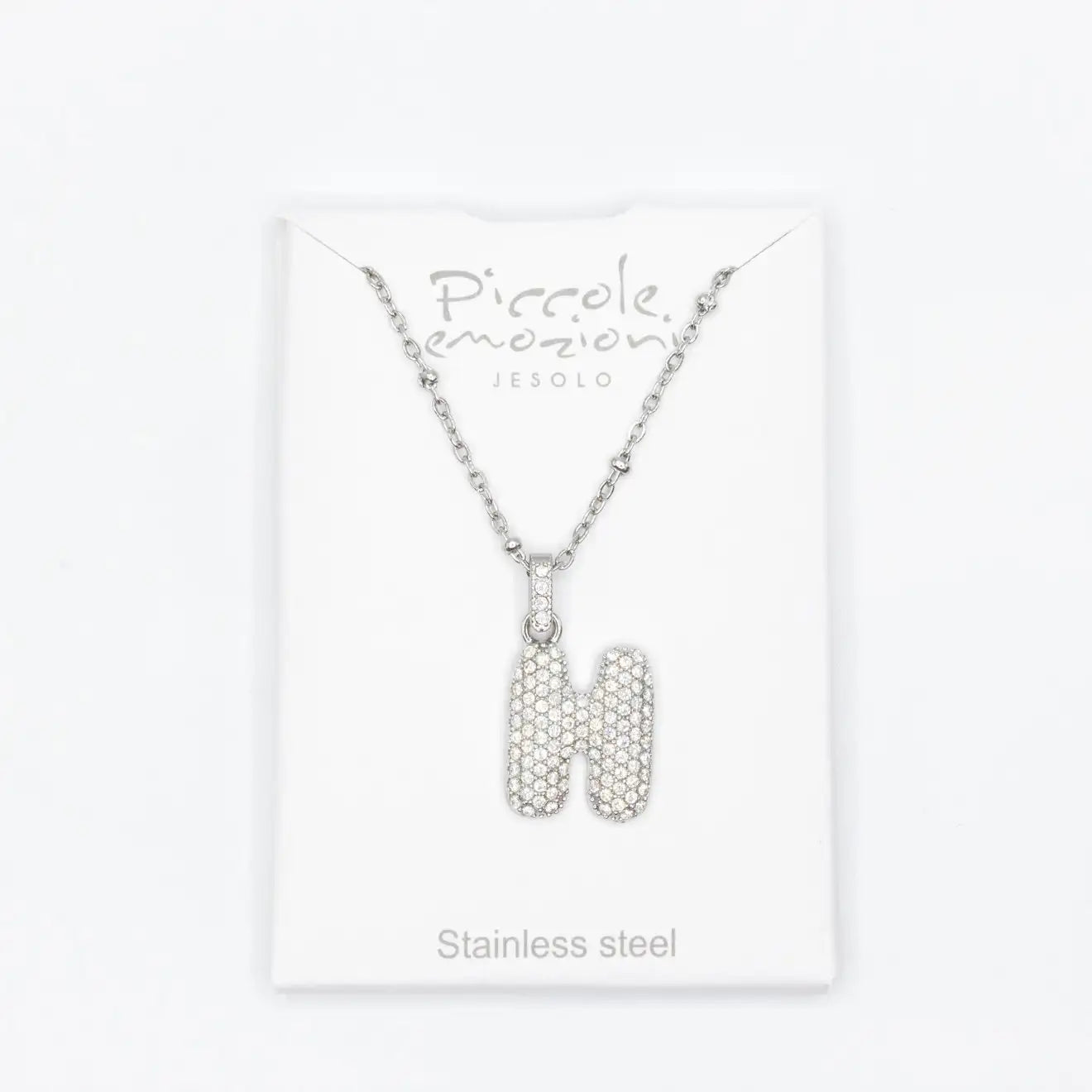 Collana Letterine Grandi Argento