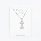 Collana Letterine Grandi Argento