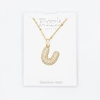 Collana Letterine Grandi Oro