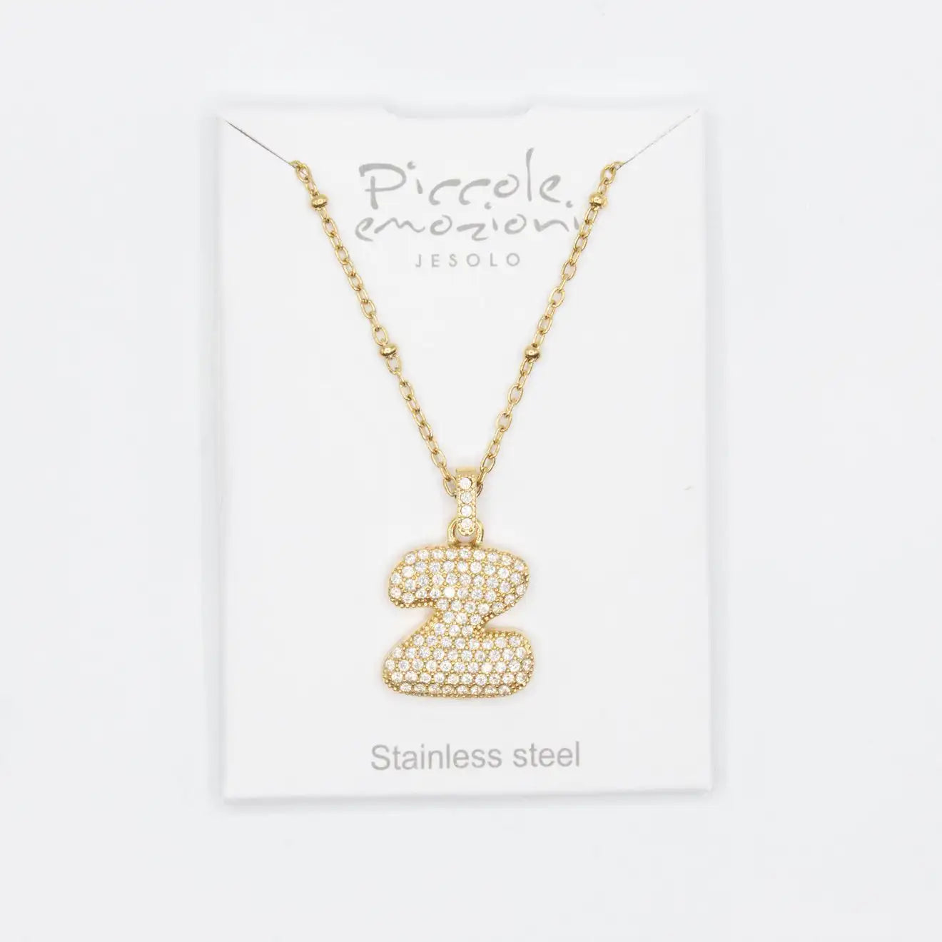 Collana Letterine Grandi Oro