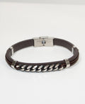 Bracciale in Cuoio e Acciaio