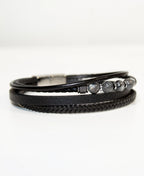Bracciale stock simil cuoio