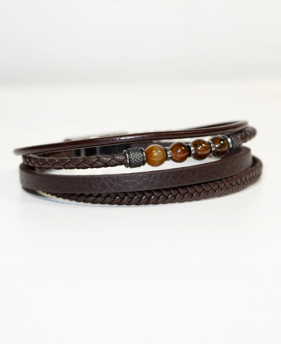 Bracciale stock simil cuoio