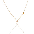 Collane letterine cuore oro