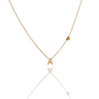 Collane letterine cuore oro