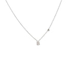 Collane letterine cuore argento