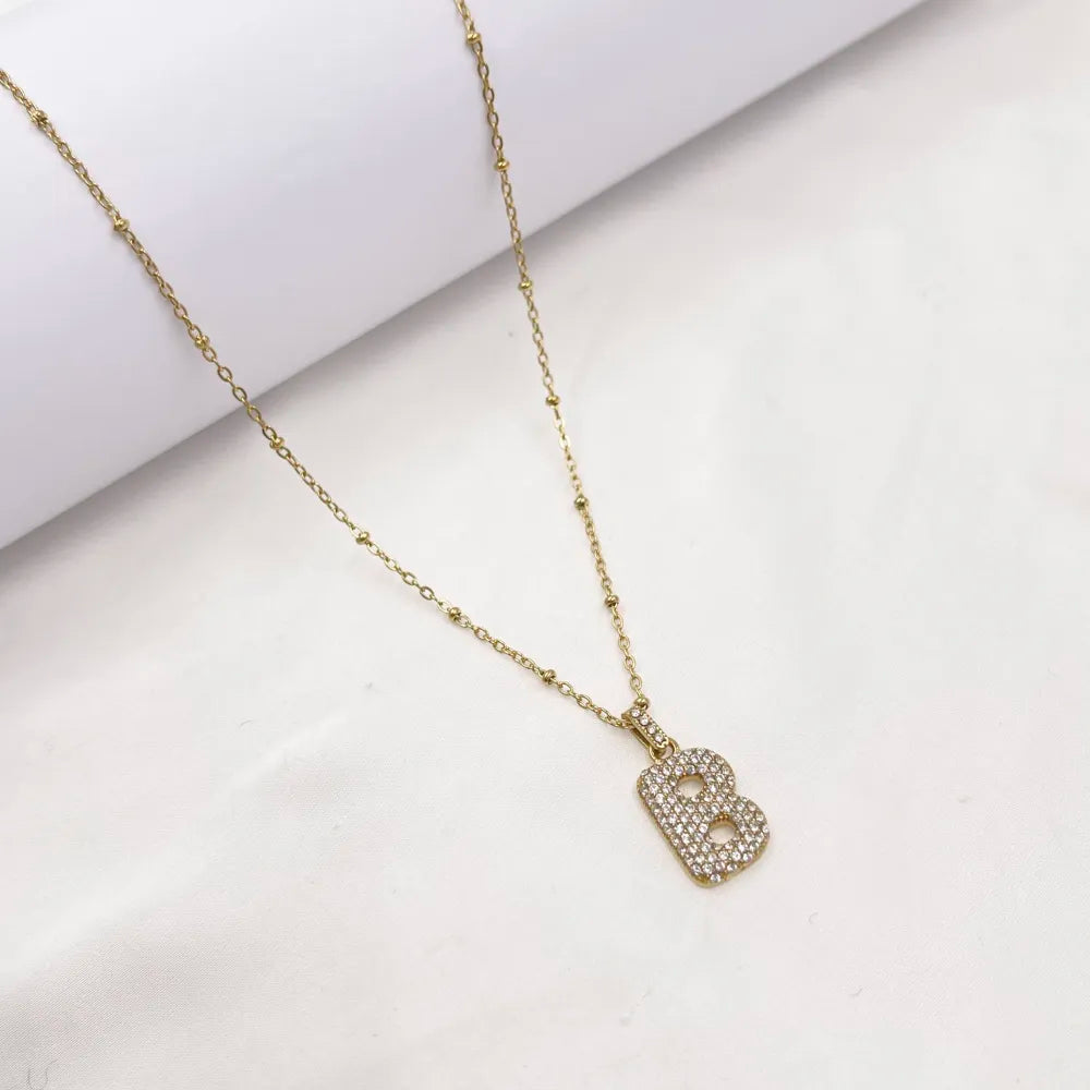 Collana Letterine Grandi Oro