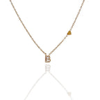 Collane letterine cuore oro