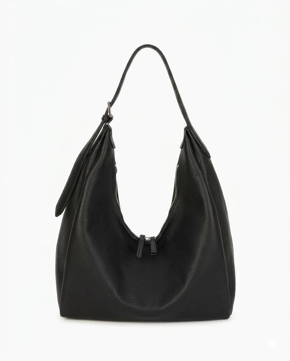 Borsa Mezzaluna con Zip