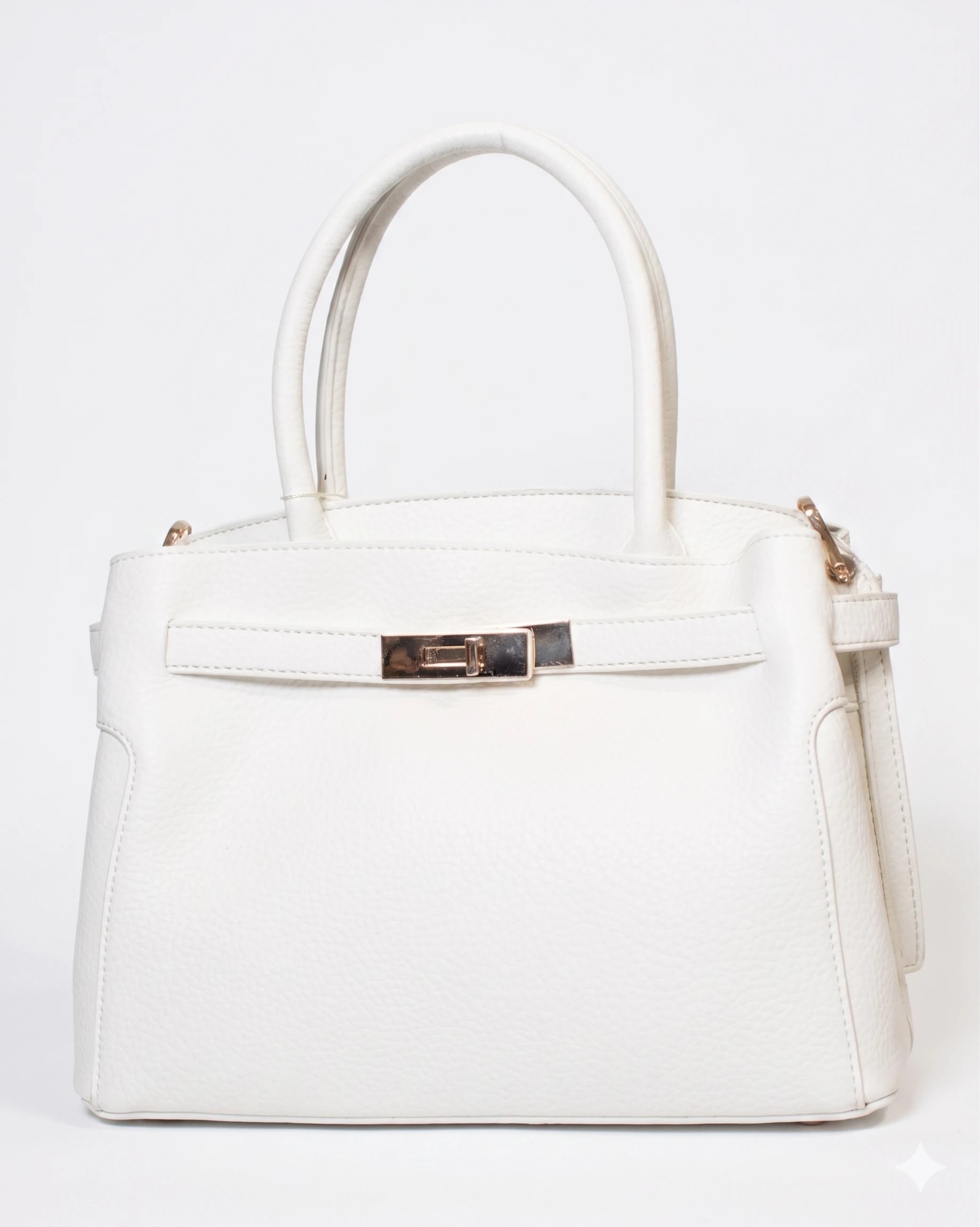 Borsa a mano elegante con dettaglio dorato