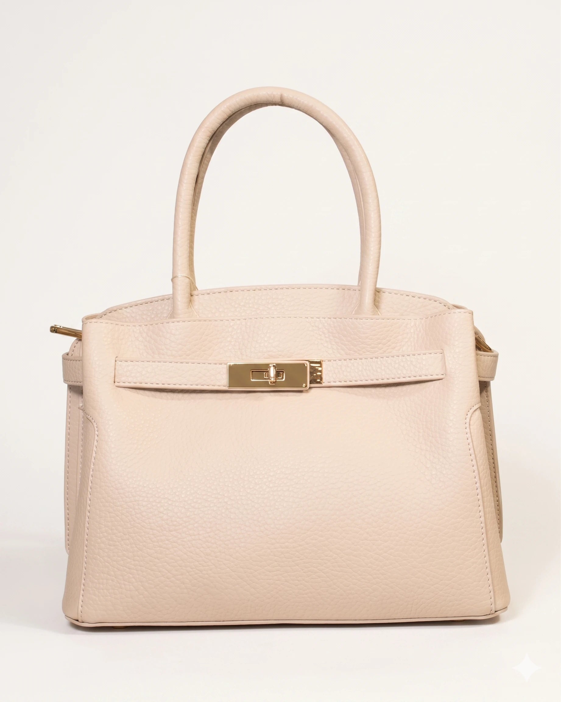 Borsa a mano elegante con dettaglio dorato