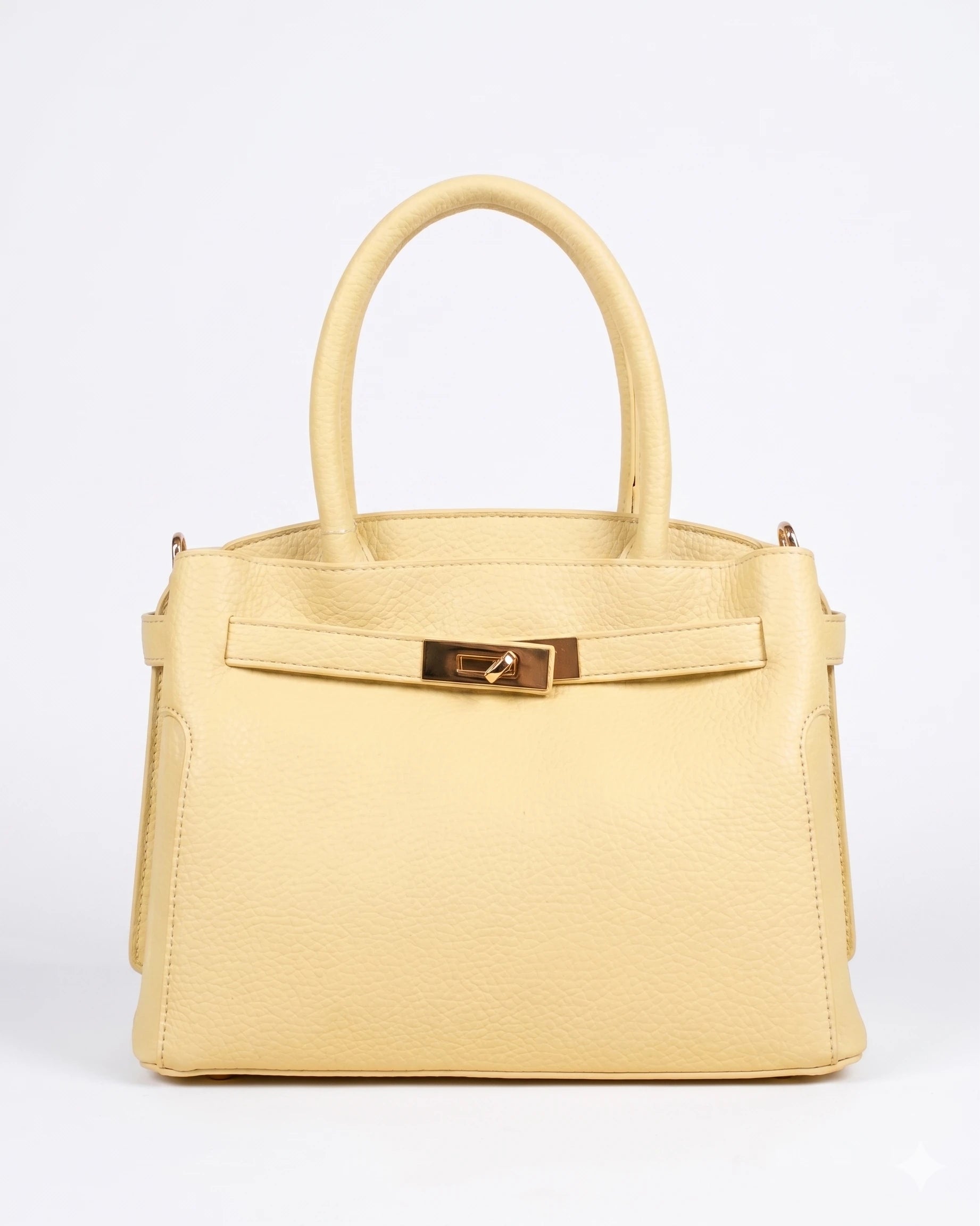 Borsa a mano elegante con dettaglio dorato