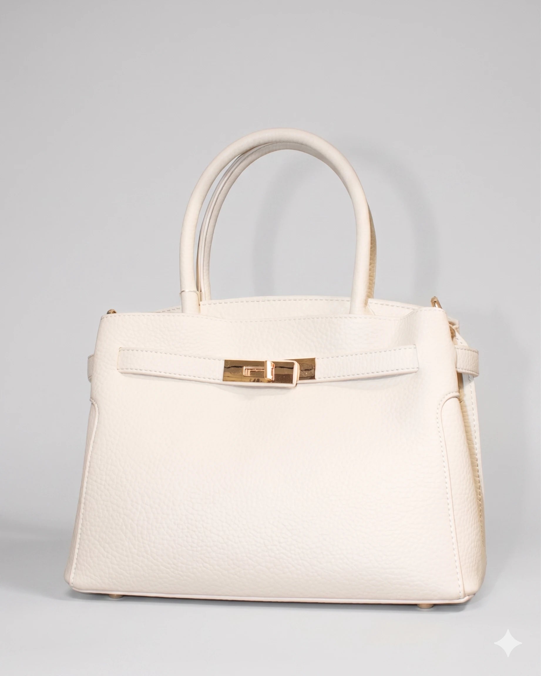 Borsa a mano elegante con dettaglio dorato