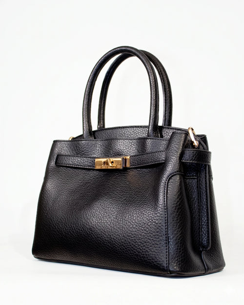 Borsa a mano elegante con dettaglio dorato
