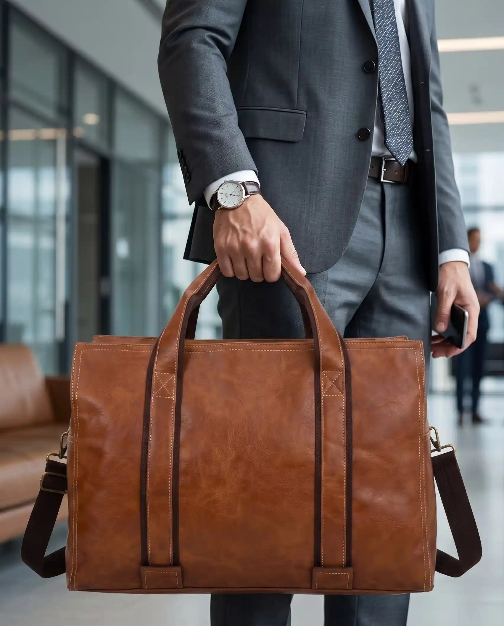 Borsone Leather Effect