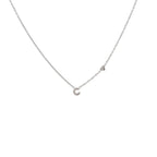 Collane letterine cuore argento