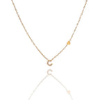 Collane letterine cuore oro