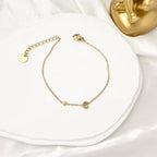 Bracciali letterine cuore oro