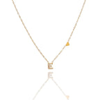 Collane letterine cuore oro