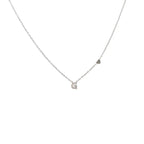 Collane letterine cuore argento