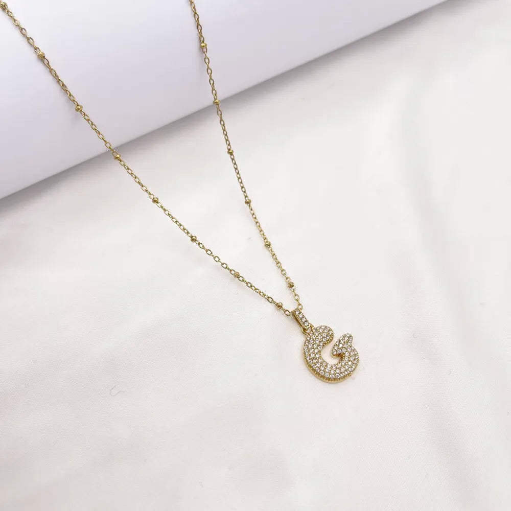 Collana Letterine Grandi Oro