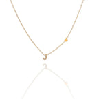 Collane letterine cuore oro