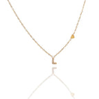 Collane letterine cuore oro