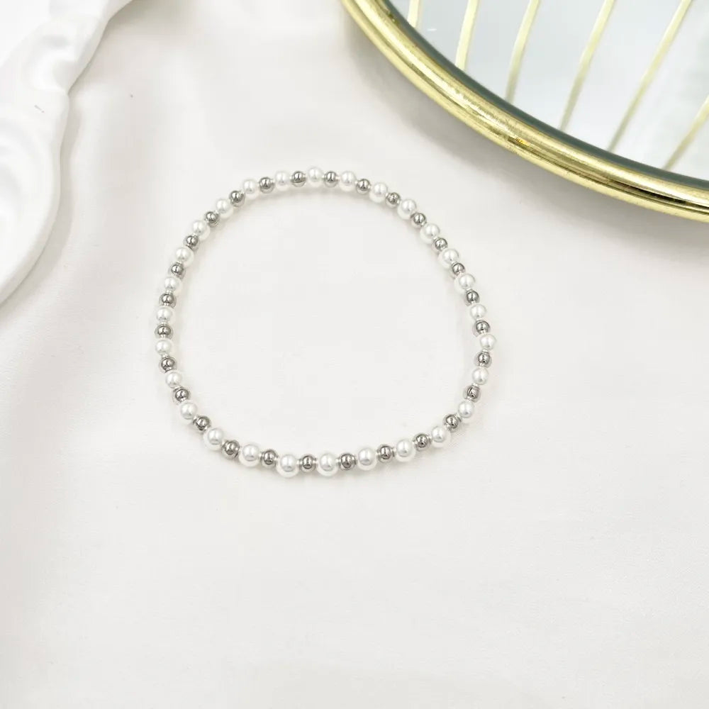 Bracciale Perle e Pallini Elastico