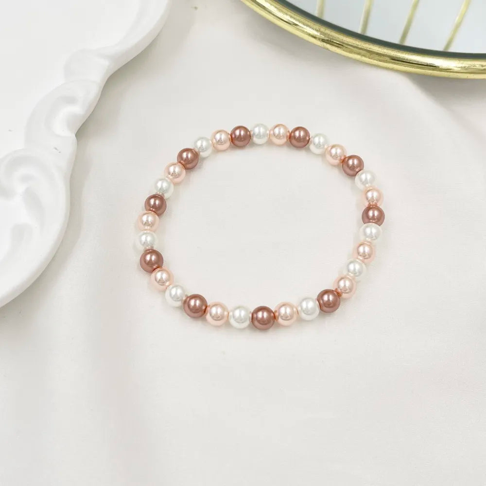 Bracciale Perle Elastico 6mm