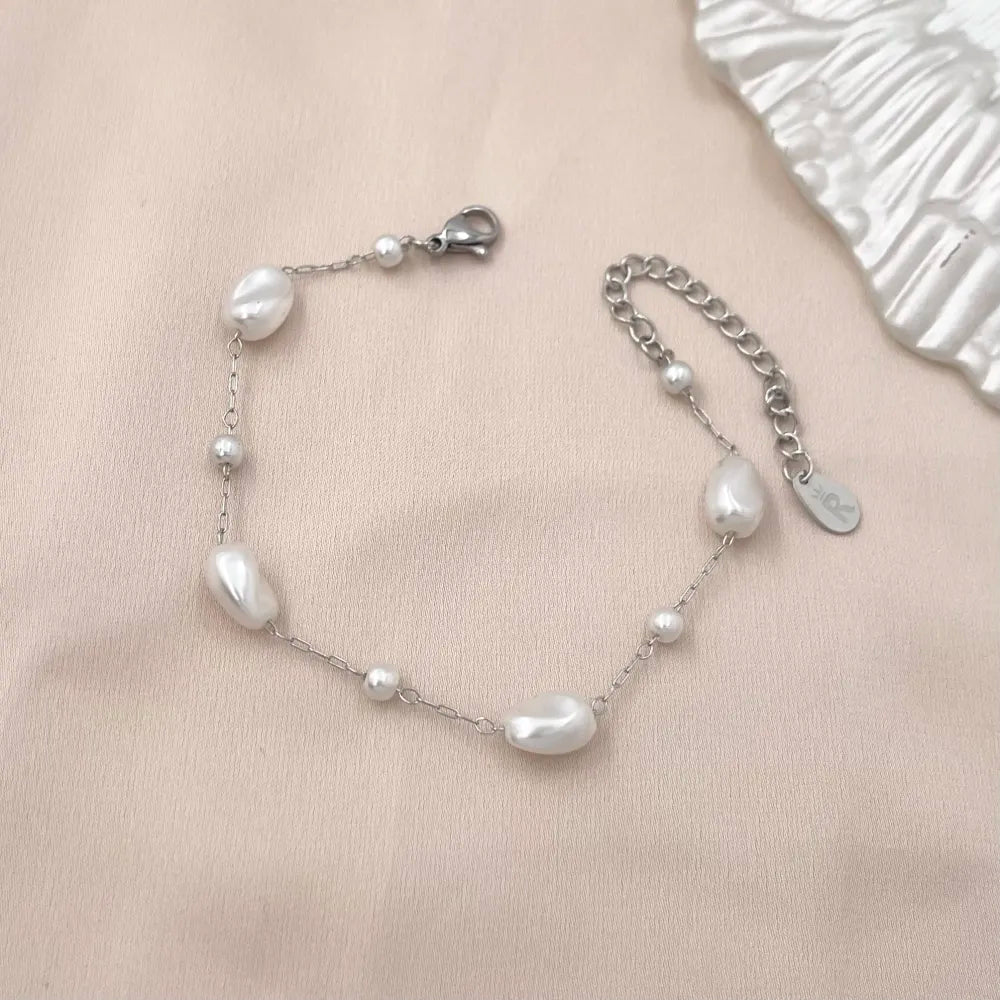 Bracciale Perle Lunghe e Pallini