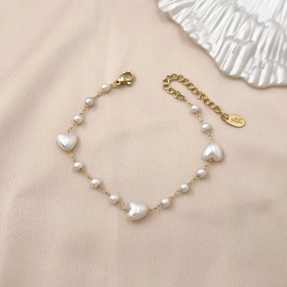 Bracciale Perle con Cuore