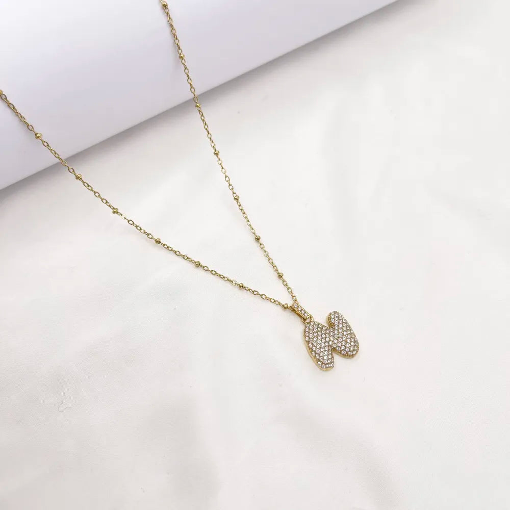 Collana Letterine Grandi Oro