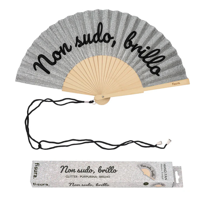 Ventaglio “Non sudo, brillo”