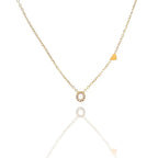 Collane letterine cuore oro