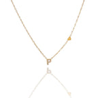 Collane letterine cuore oro