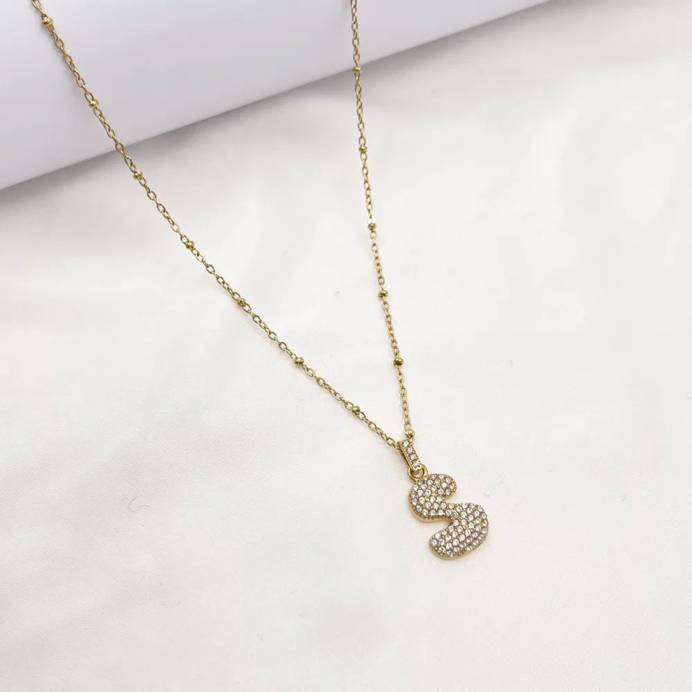 Collana Letterine Grandi Oro