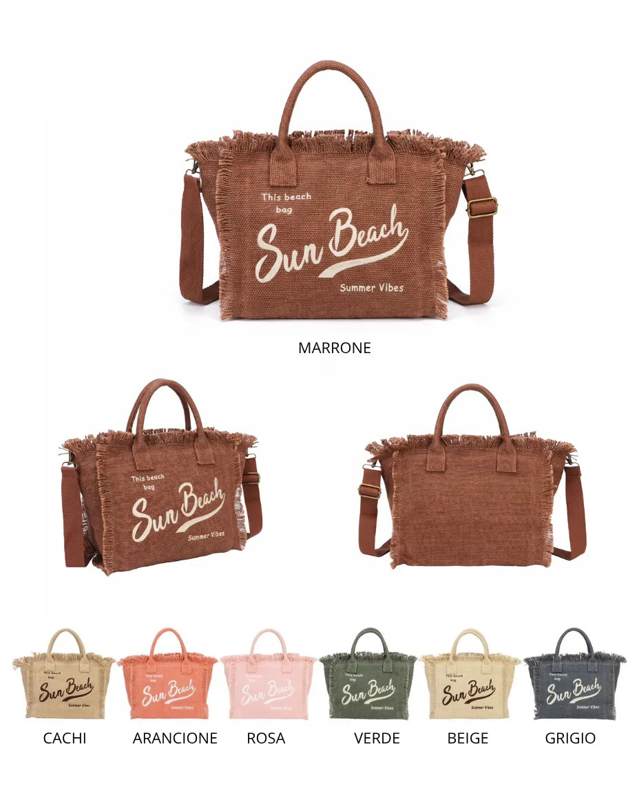 Tote Sun Beach con Frange