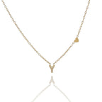 Collane letterine cuore oro