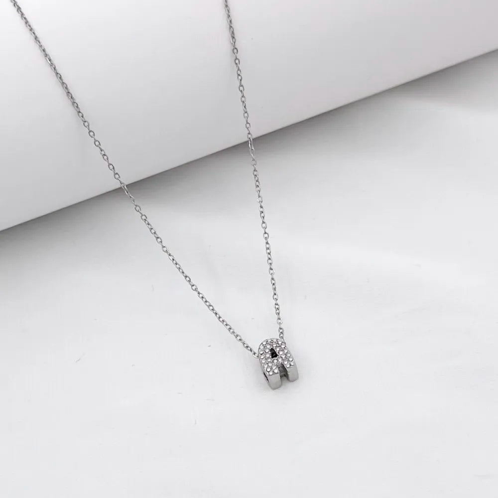 Collana Letterine Piccole Argento