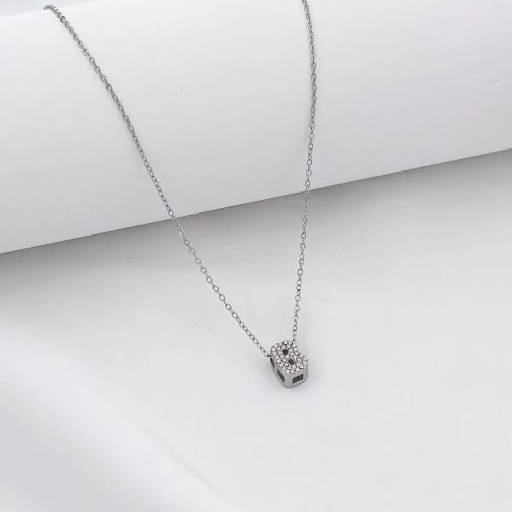 Collana Letterine Piccole Argento