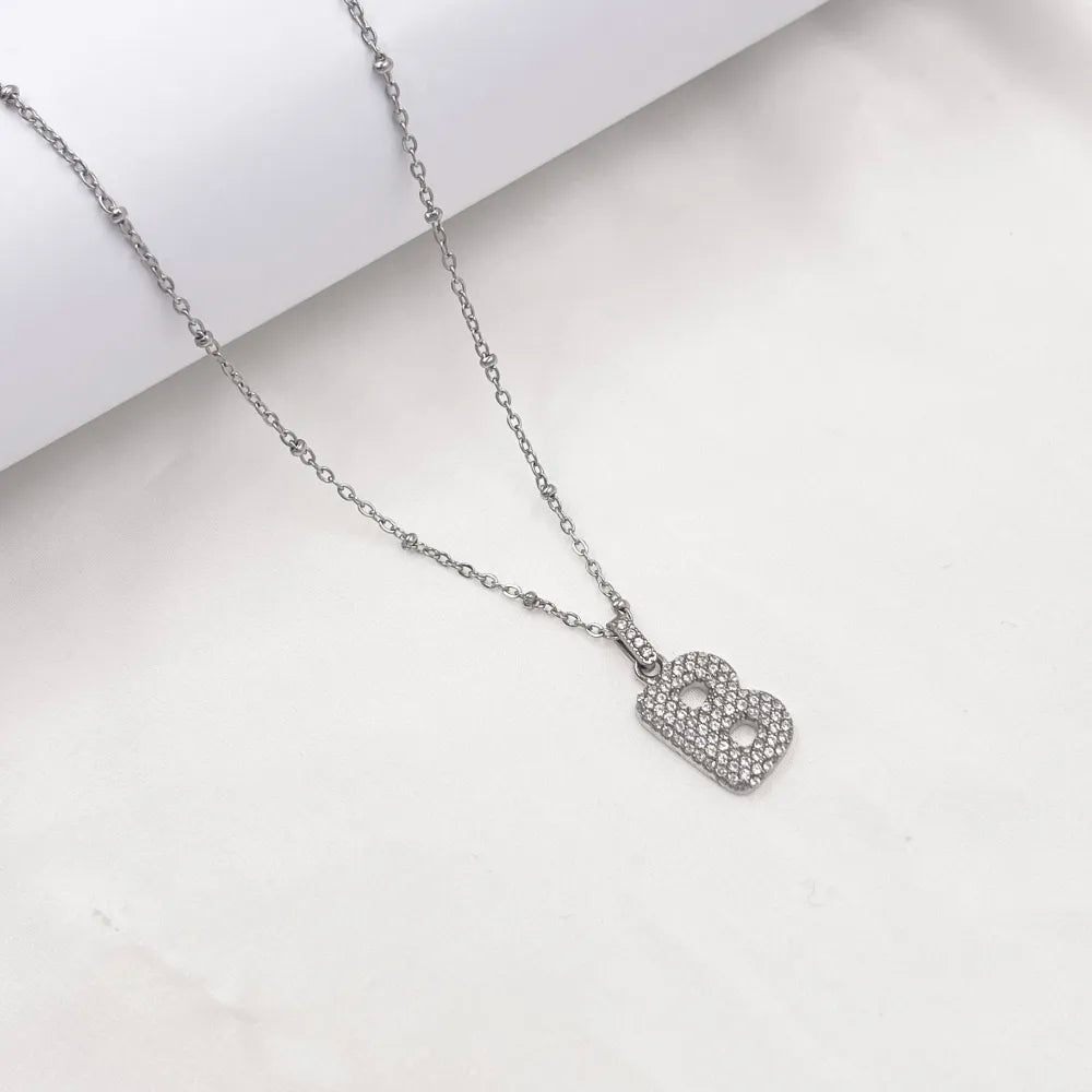 Collana Letterine Grandi Argento