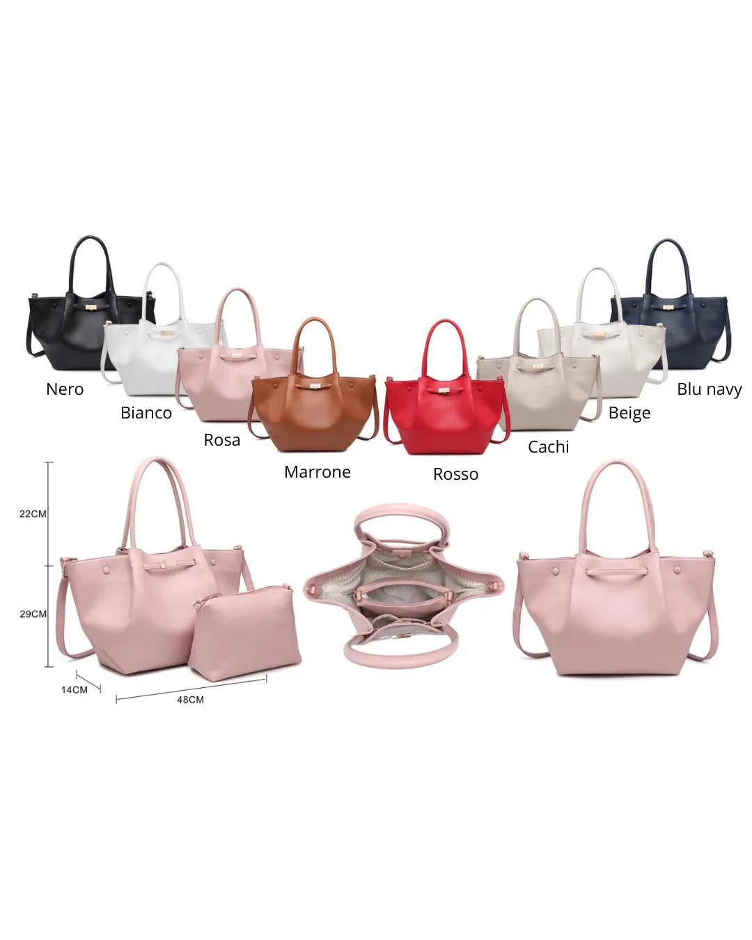Borsa Shopping Set con Pochette